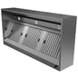 Wandhaube in Kastenform mit LED-Beleuchtung, 1600x1100 mm — Virtus DAA0257 Restposten