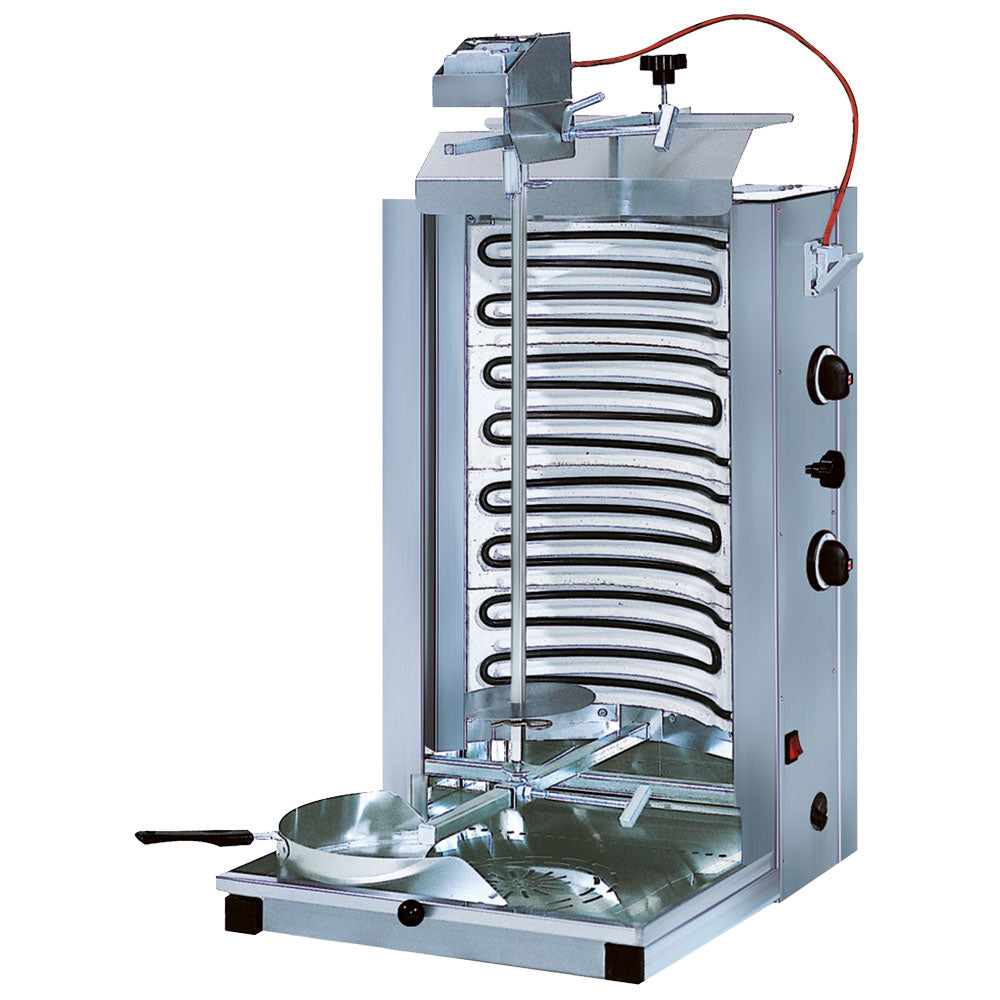 Elektro-Dönergrill mit 2 Heizzonen, Motor oben, 30 kg — Virtus ECO4/N