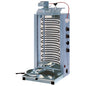 Elektro-Dönergrill mit 3 Heizzonen, Motor oben, 70 kg — Virtus ECO6/N