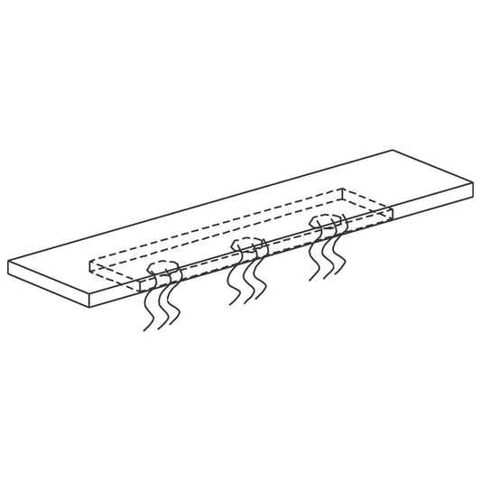 Heizelement mit Keramikheizkörper 3x 250W, L=1390 mm — Virtus ER15/K