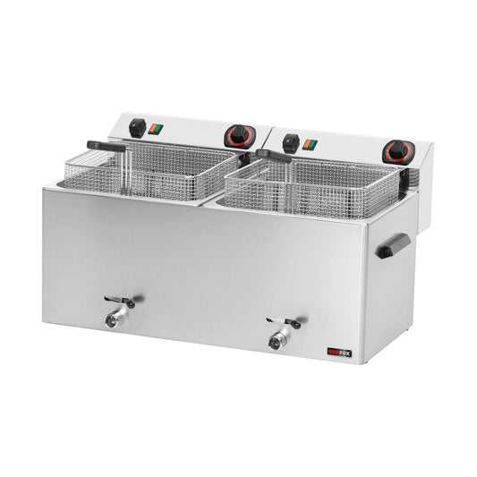 Elektro Fritteuse 2 × 11 L, 16,2 kW | A&S FE-1010 T