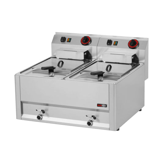 Electric deep fryer 2 × 8 litres 2 × 6 kW | A&S FE-60ELT