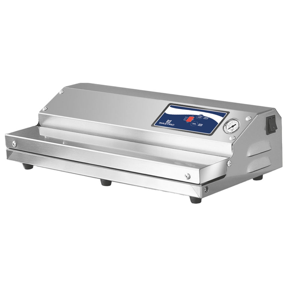 Vakuummaschine mit externer Absaugung, Schweißbalken 400 mm, 20 L/Min. — Virtus FGZ0041
