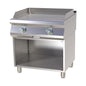 Elektro-Grillplatte mit Unterbau glatt mit 2 Heizzonen | A&S FTH-780E