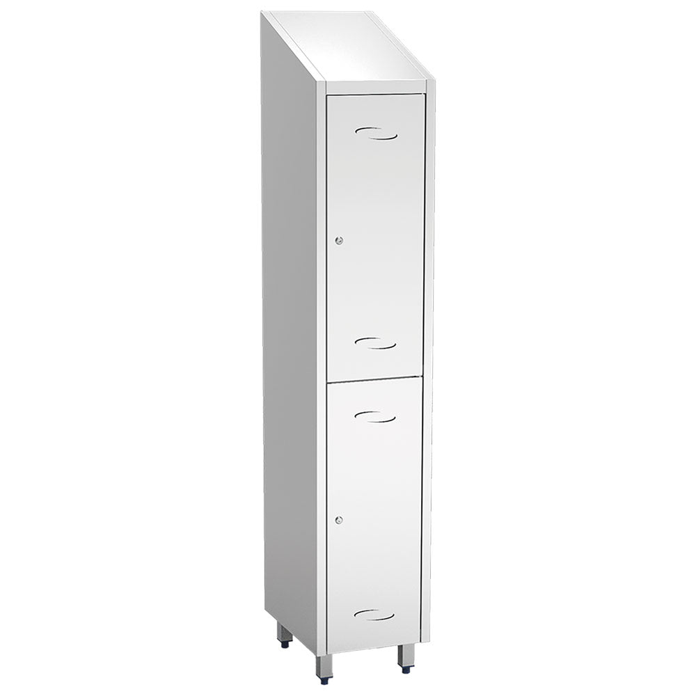 Umkleideschrank mit 2 kleinen Fächern, H=2010 mm — Virtus GBC0004