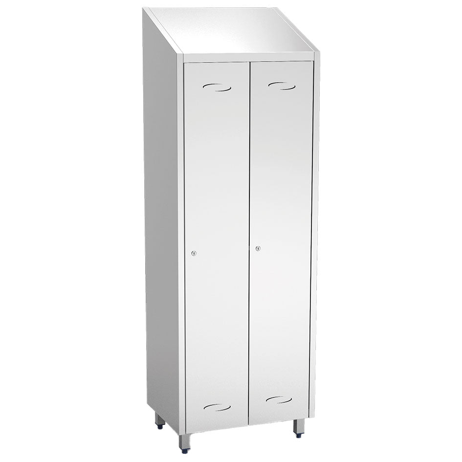 Umkleideschrank mit 2 großen Fächern, H=2010 mm — Virtus GBC0006