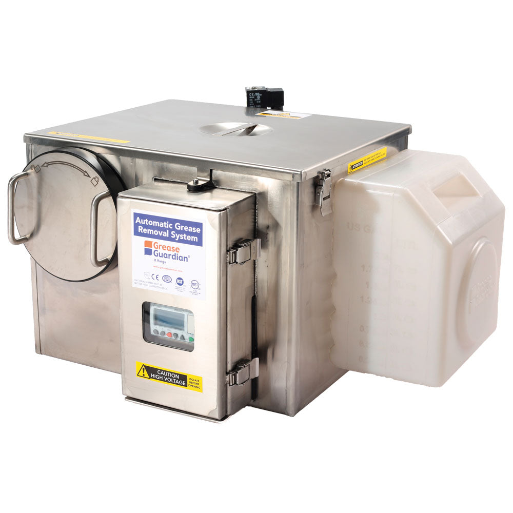 Automatischer Fettabscheider mit Reinigunszyklus und Timer und, Fließrate 0,5 Liter/ Sekunde — Virtus GGX7