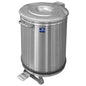 Abfalleimer in Edelstahl auf Rädern mit Fußbedienung, 50 Liter — Virtus GGZ0006