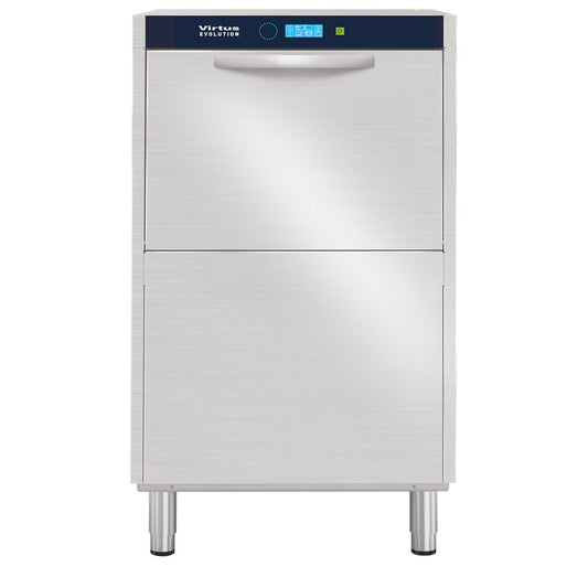 Topfspüler mit Spülmitteldosierer und Ablaufpumpe, elektronisch, Korbmaß 60x67 cm, max H=47 cm — Virtus GLB0134