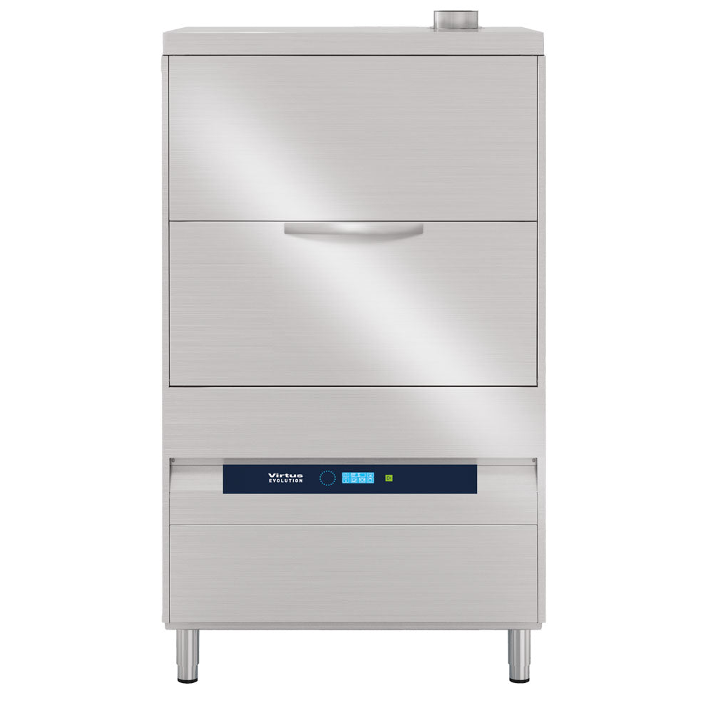 Topfspüler mit Spülmitteldosierer und Ablaufpumpe, elektronisch, Korbmaß 72,5x85 cm, max H=68,5 cm — Virtus GLB0136