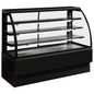 Warme Konditoreitheke mit 3 Böden, +65°C, B=1504 mm - RAL9005 — Virtus H02FNE023