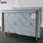 Neutraler Arbeitsschrank mit Schiebetüren und Aufkantung, 1200x600 mm - BESCHÄDIGT — Virtus HCA0053BE
