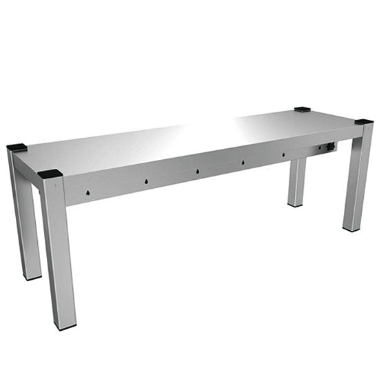 Ausgabeaufsatz, Aufsatz 1-etagig, seitlich offen, 1500x300 mm — Virtus HCB0053 Restposten