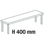 Ausgabeaufsatz, Aufsatz 1-etagig, seitlich offen, 1100x300 mm — Virtus HCB0071