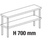 Ausgabeaufsatz, Aufsatz 2-etagig, seitlich offen, 1600x300 mm — Virtus HCB0087