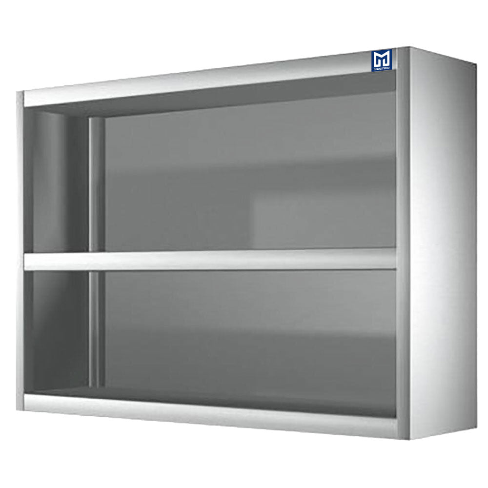 Wandhängeschrank mit Zwischenboden, offen, 800x400 mm — Virtus HCC1002