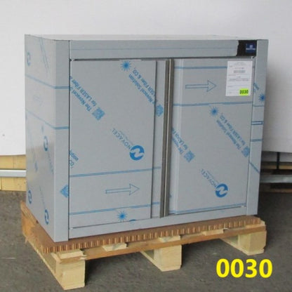 Wandhängeschrank mit Flügeltüren und Zwischenbord, 800x400 mm - BESCHÄDIGT — Virtus HCC1010BE