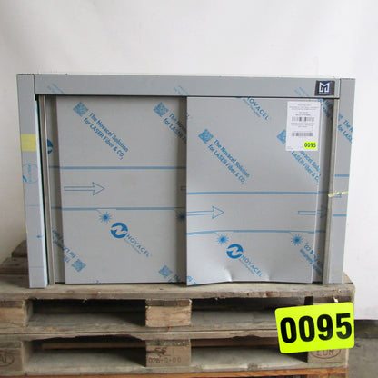 Wandhängeschrank mit Schiebetüren und Zwischenbord, 1000x400 mm - BESCHÄDIGT — Virtus HCC1011BE