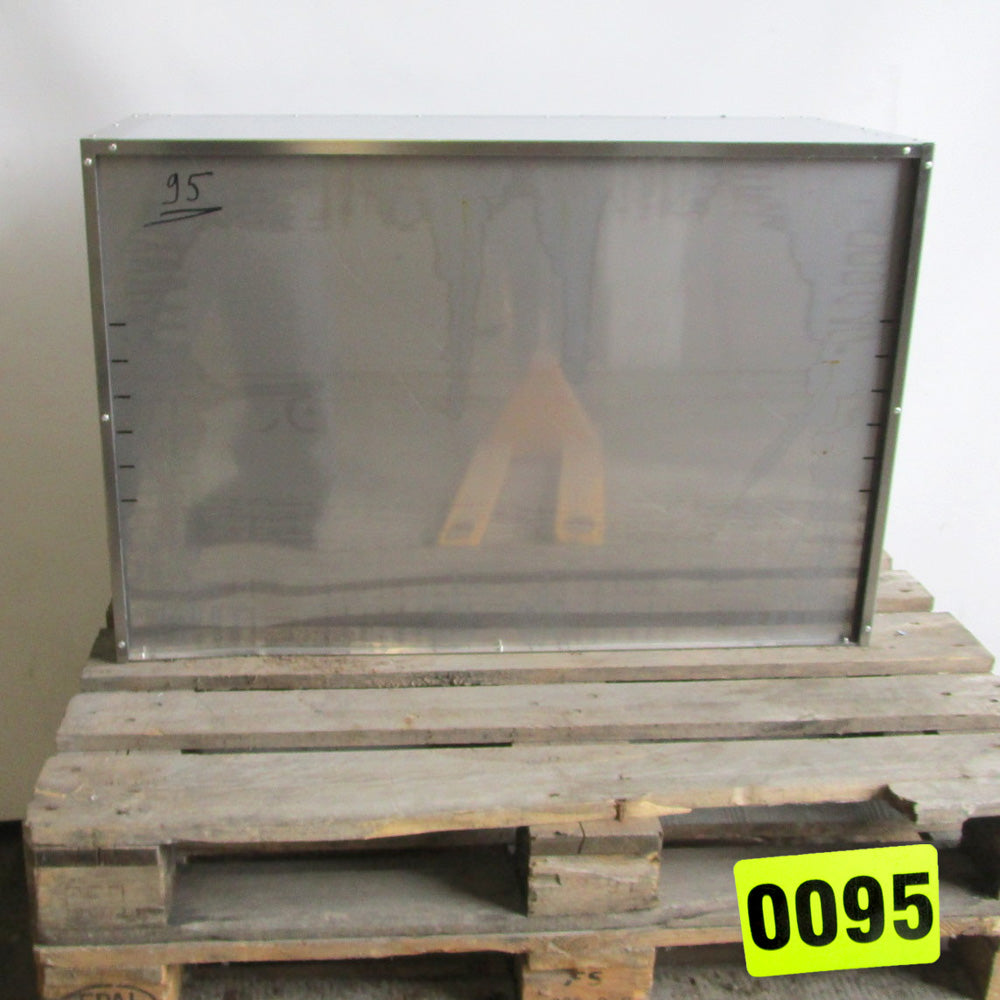 Wandhängeschrank mit Schiebetüren und Zwischenbord, 1000x400 mm - BESCHÄDIGT — Virtus HCC1011BE (Ansicht 3)