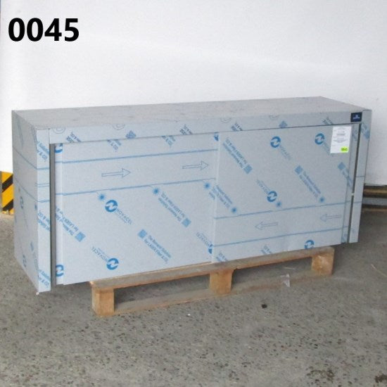 Wandhängeschrank mit Schiebetüren und Zwischenbord, 1600x400 mm - BESCHÄDIGT — Virtus HCC1015BE