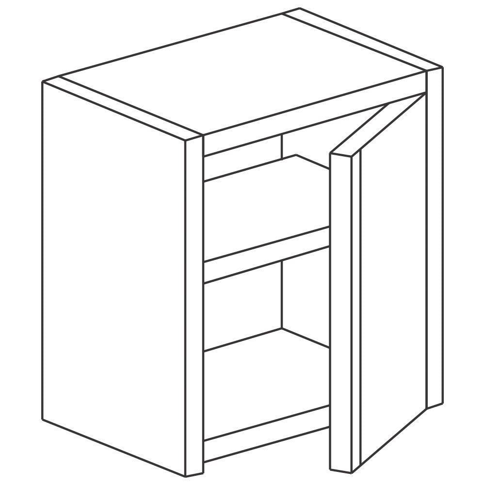 Wandhängeschrank mit Flügeltür und Zwischenboden, 700x400 mm — Virtus HCC1030