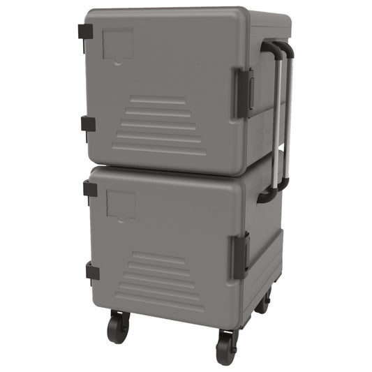 Thermobox neutral auf Rädern, 7+7x GN 2/1 h=65 mm — Virtus IAA0005