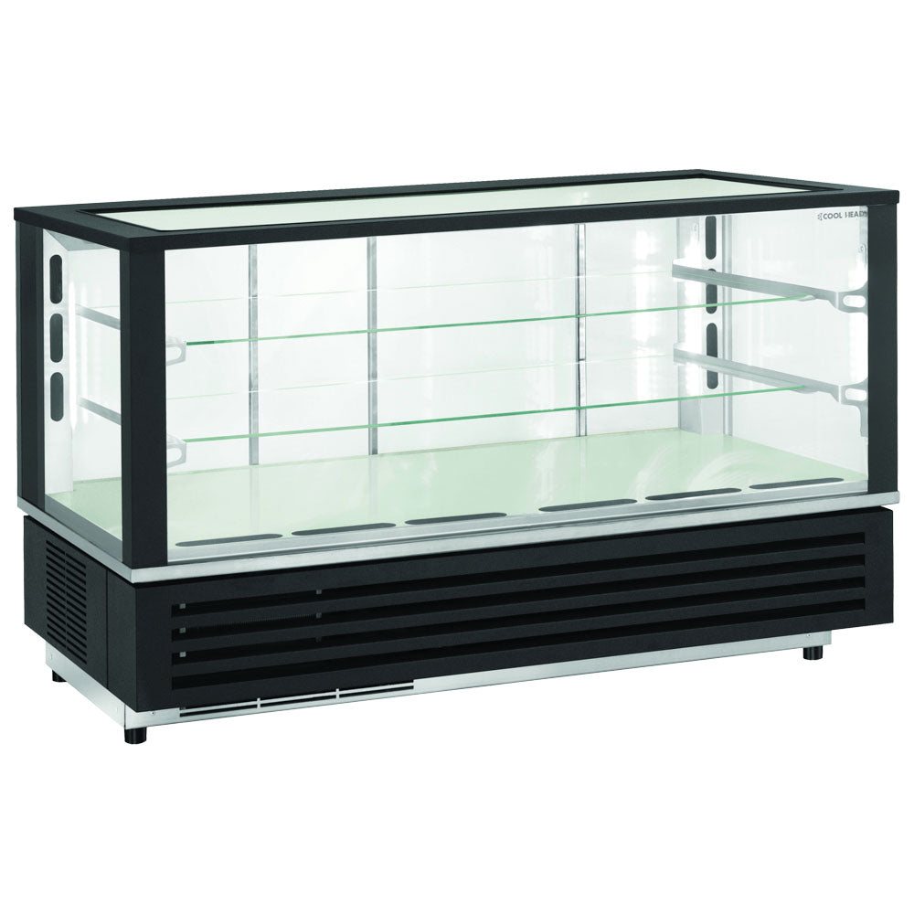 Kalte-Theke mit 2 Glasböden und Schiebetüren, -1°/+5°C — Virtus IBC0071C