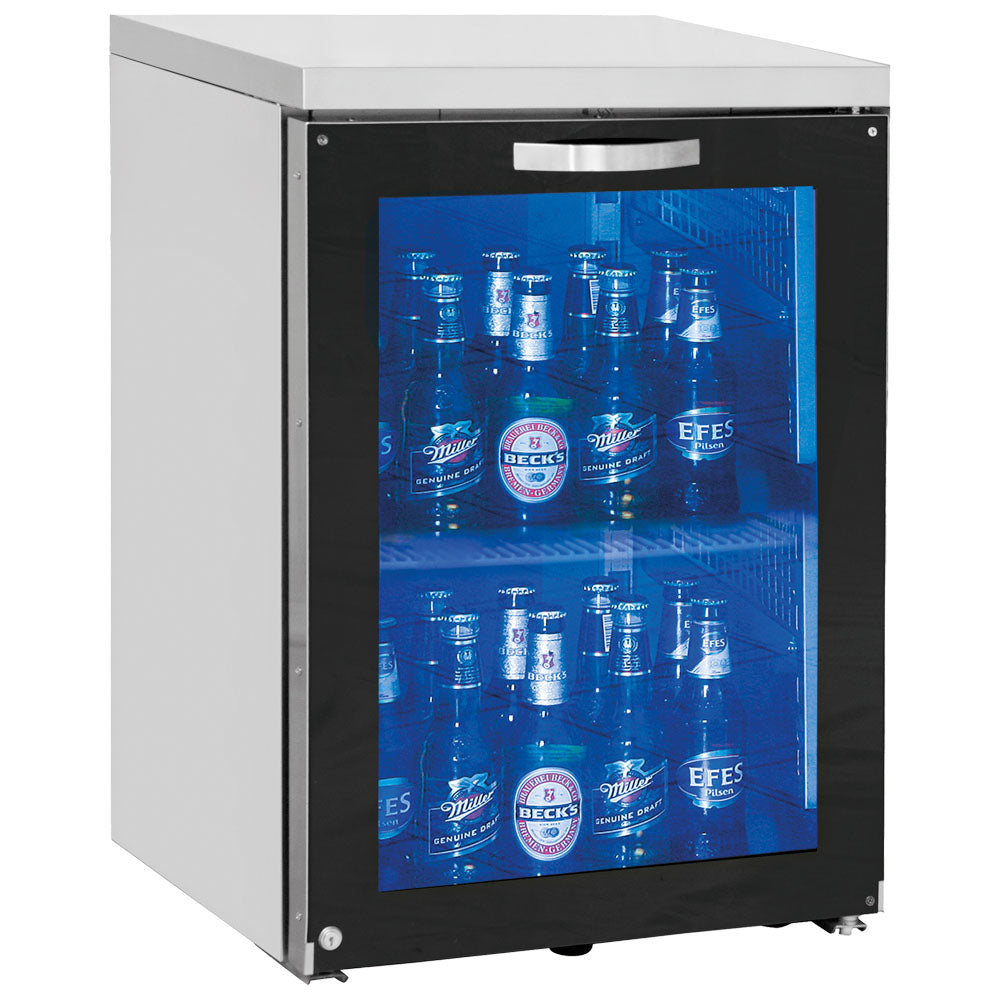 Barkühlschrank rechts mit 1 Glasflügeltür, 30/50 Flaschen — Virtus IBC0082