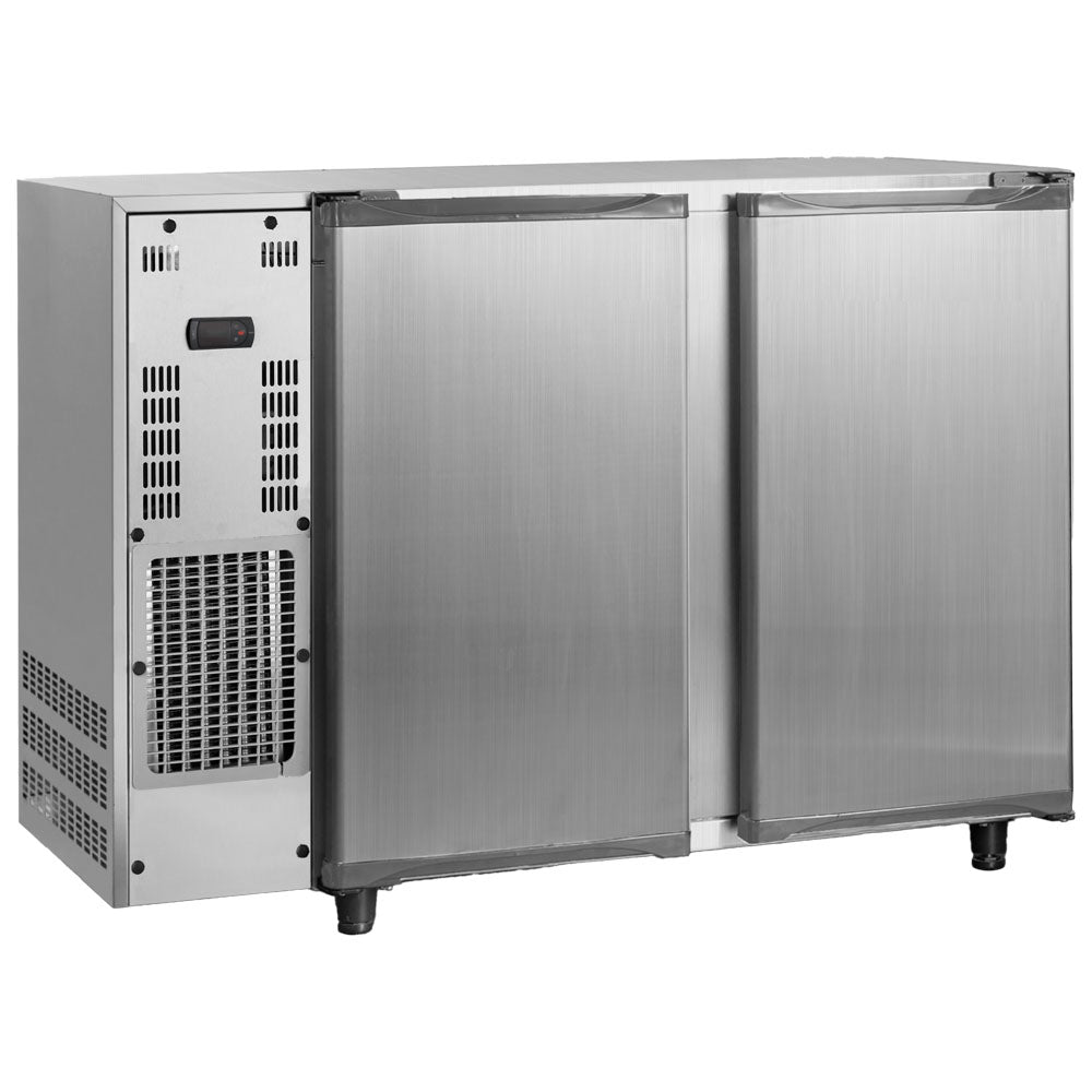 Barkühlschrank mit 2 Flügeltüren, 380 Liter, -2°/+8°C - Edelstahlausführung — Virtus IBC0106