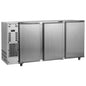 Barkühlschrank mit 3 Flügeltüren, 587 Liter, -2°/+8°C - Edelstahlausführung — Virtus IBC0108
