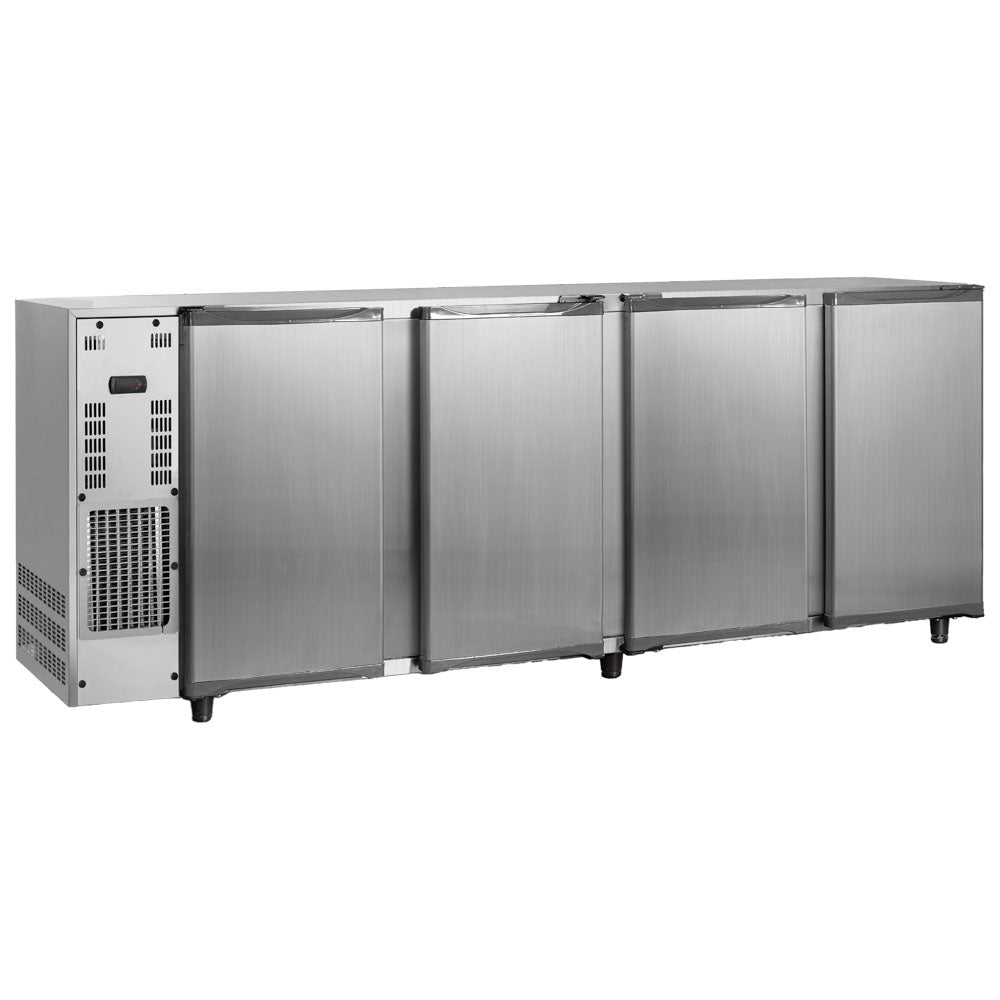 Barkühlschrank mit 4 Flügeltüren, 794 Liter, -2°/+8°C - Edelstahlausführung — Virtus IBC0110