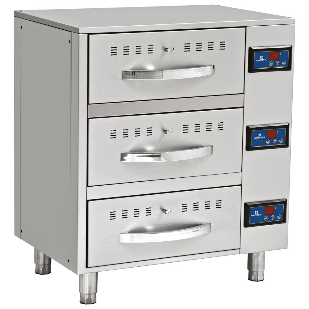 Warmhalteschublade, 3 Schubladen je GN 1/1 — Virtus ICD0003