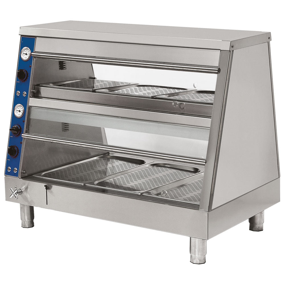 Speisenwärmer Bainmarie mit 2 Ebenen, 3x GN 1/1 + 3x GN 2/3 — Virtus ICE0011