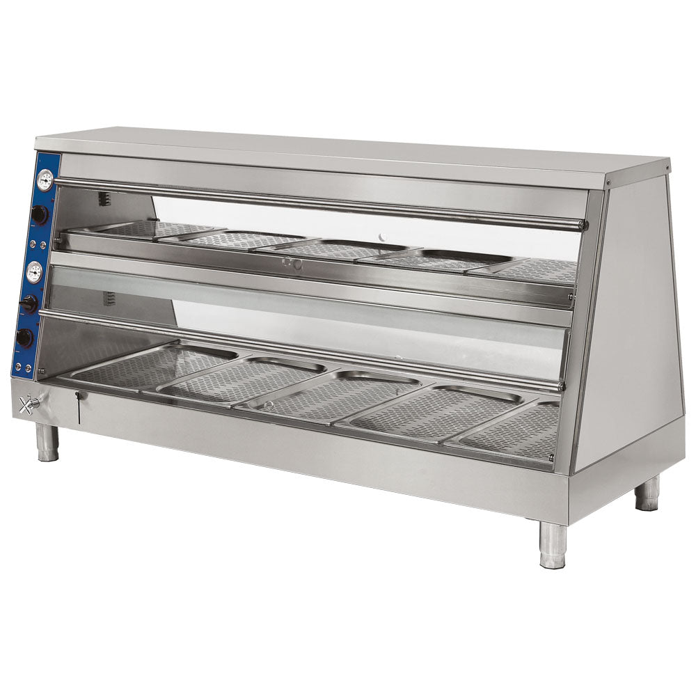 Speisenwärmer Bainmarie mit 2 Ebenen, 5x GN 1/1 + 5x GN 2/3 — Virtus ICE0013