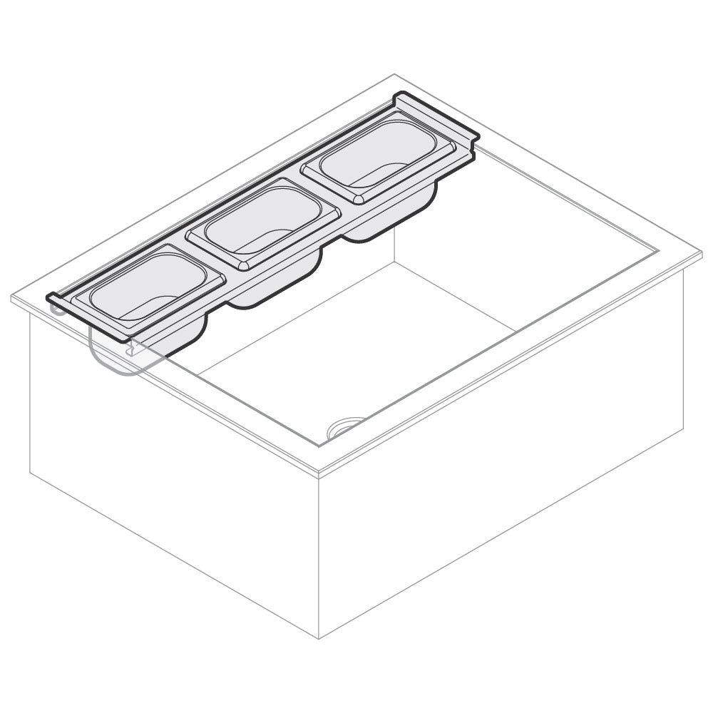 Behälterträger für Eiswanne, 4x GN 1/9 — Virtus ICEB080