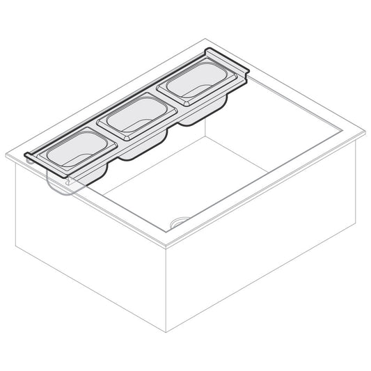 Behälterträger für Eiswanne, 4x GN 1/9 — Virtus ICEB080