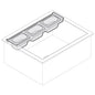 Behälterträger für Eiswanne, 5x GN 1/9 — Virtus ICEB100