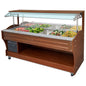 kaltes Buffet mit statischer Kühlung, Wandmodell, 6x GN 1/1 H=150 mm, Haube nicht absenkbar — Virtus IEC0005/I