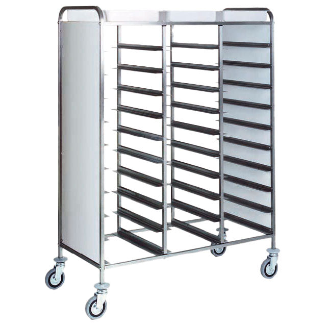 Transportwagen für GN Bleche mit Seitenverkleidung, 30x GN 1/1, H=120 mm — Virtus IFA0036