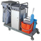 Reinigungswagen mit Sackhalter und Schrank — Virtus IFC0017