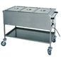 Bainmarie-Wagen mit Zwischenboden, 3x GN 1/1 H=200 mm, 1 Temperaturzone — Virtus IFD0007/F