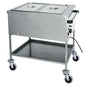 Bainmarie-Wagen mit Zwischenboden, 2x GN 1/1 H=200 mm, 1 Temperaturzone — Virtus IFD0009