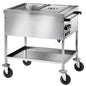 Bainmarie-Wagen mit Zwischenboden, 2x GN 1/1 H=150 mm, 2 Temperaturzonen — Virtus IFD0010/F