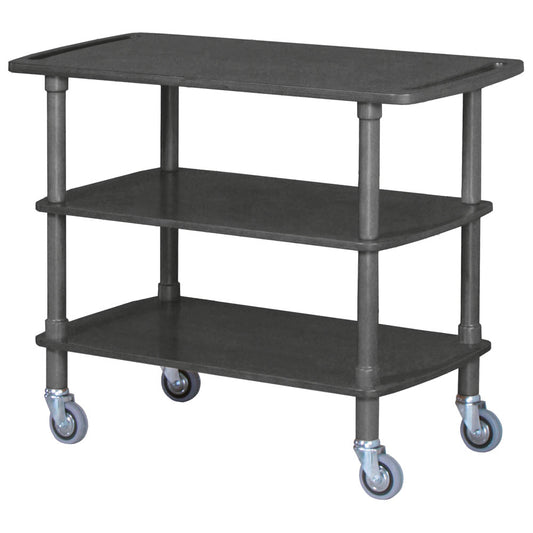 Holzwagen mit 3 Ebenen, Farbton Schwarz — Virtus IFE0016