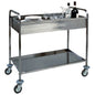 Abräumwagen mit 1 Wanne 900x500x150 mm und 1 Zwischenboden 900x500 mm — Virtus IFI0012/F