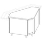 Aussen-Eckelement 90°, 1420x700 mm — Virtus IIA1008VT
