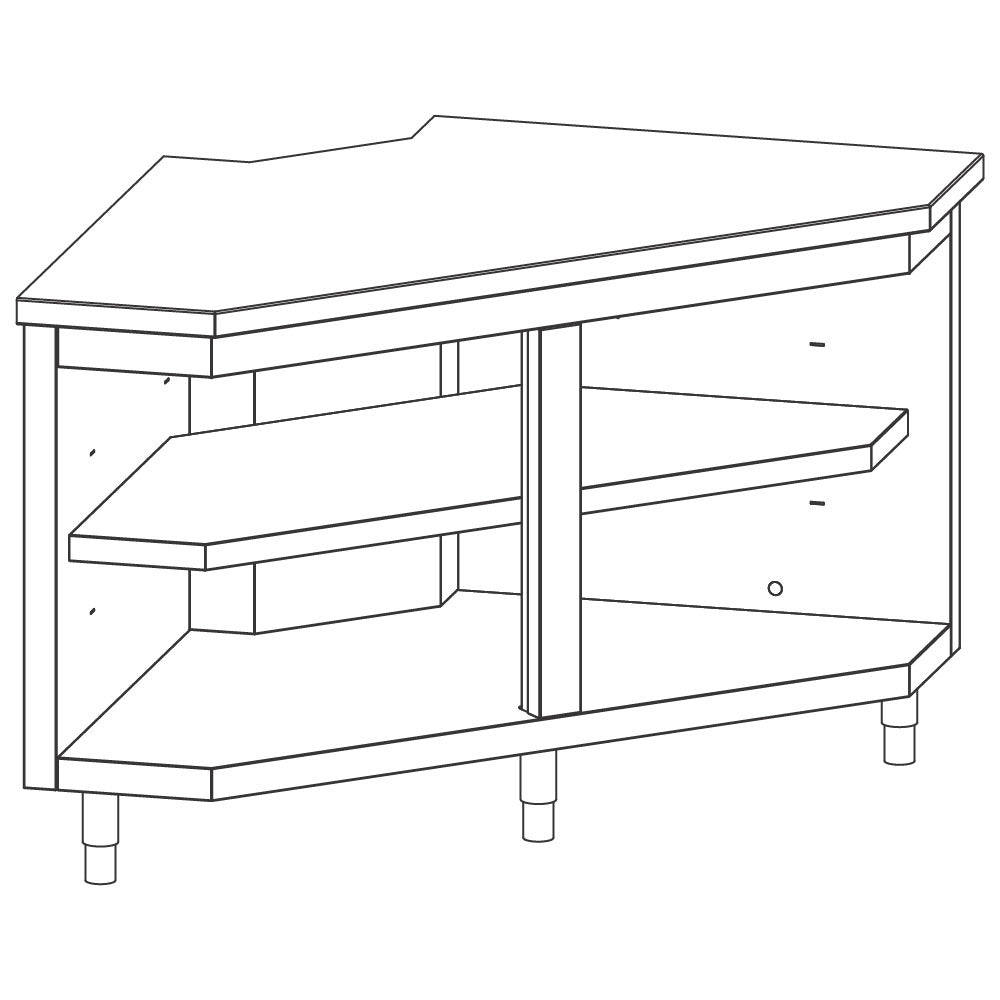 Innen-Eckelement 90°, 1420x700 mm — Virtus IIA1009VT
