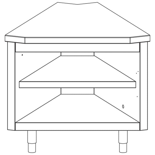 Innen-Eckelement 45°, 875x700 mm — Virtus IIA1011VT