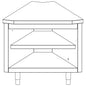 Innen-Eckelement 45°, 875x800 mm — Virtus IIA1122