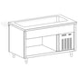 Kühlwanne auf offenem Unterbau, 2x GN 1/1 — Virtus IIA5001VT